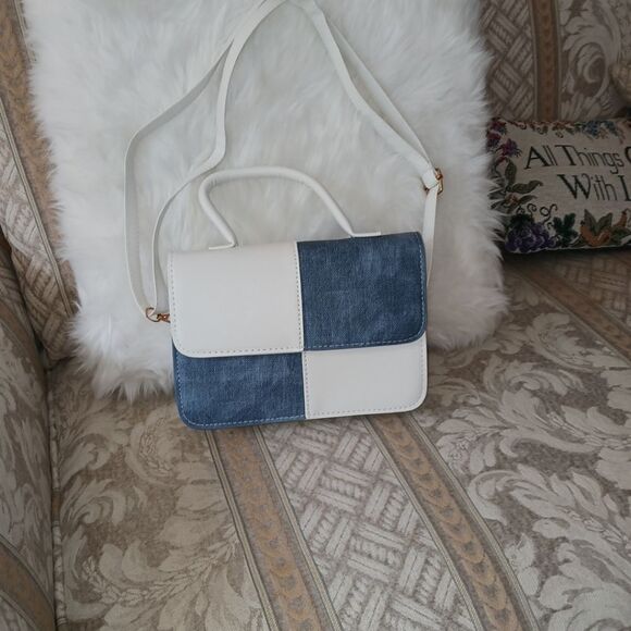 Denim Shoulder Bag, Purse, Handbag, Crossbody Bag - Picture 4 of 8